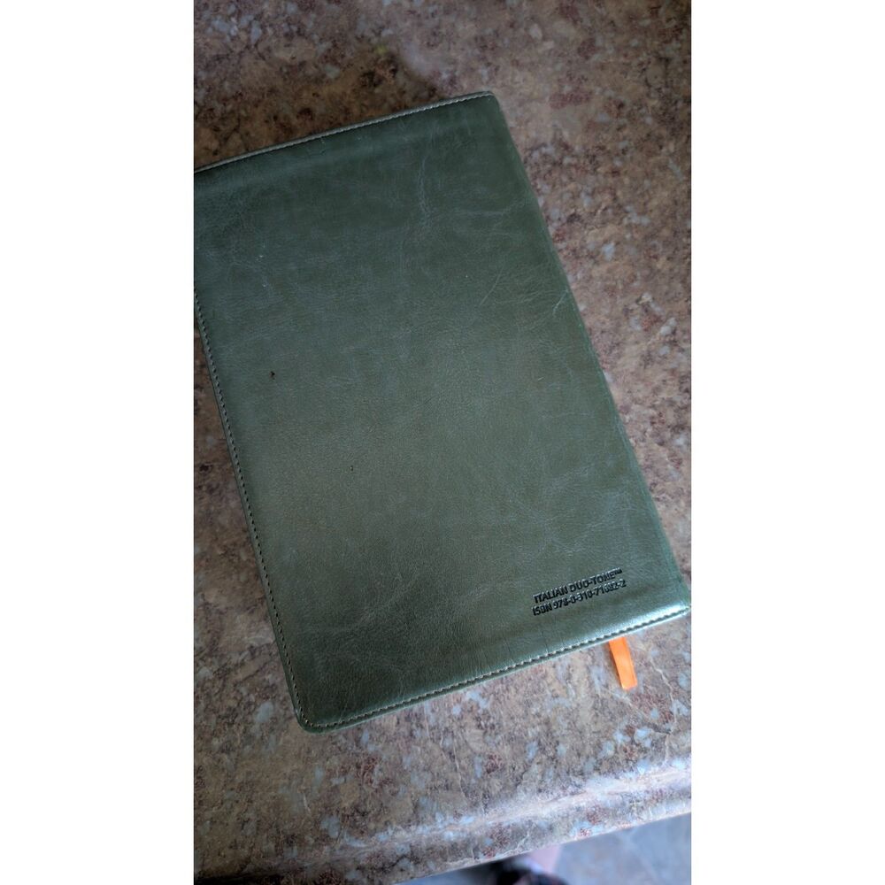NIV Teen Study Bible 2008 Splat Moss Italian Duo-Tone ISBN 9780310716822